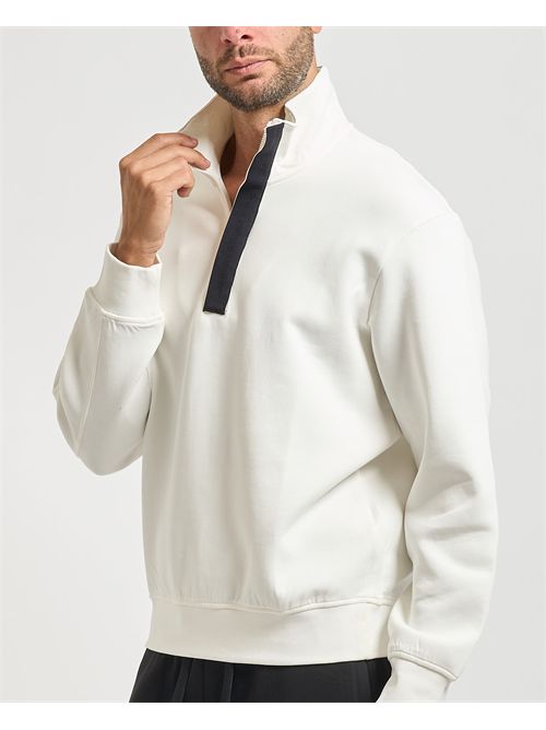 Felpa uomo Armani Exchange con mezza zip ARMANI EXCHANGE | XM001295-AF10818U0009